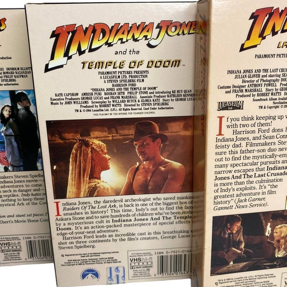 Indiana Jones VHS Bundle Box Set - Picture 13 of 15